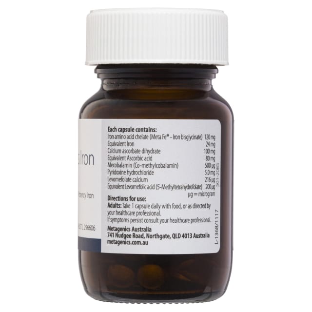 Metagenics Hemagenics Iron Advanced 30 Caps 10% off RRP | HealthMasters Metagenics Ingredients