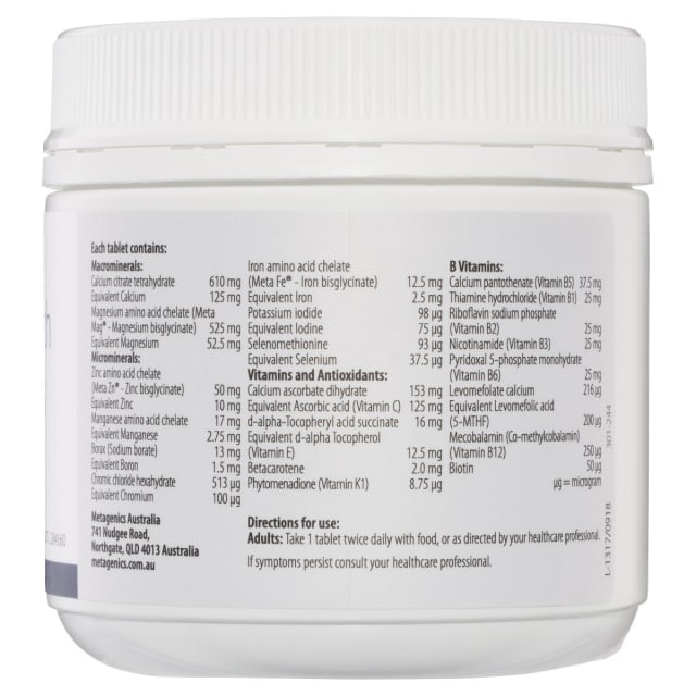 Metagenics High Strength BioEssentials 120 Tabs 10% off RRP | HealthMasters Metagenics Ingredients