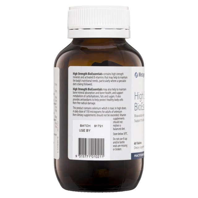 Metagenics High Strength BioEssentials 60 Tabs 10% off RRP | HealthMasters Metagenics Information