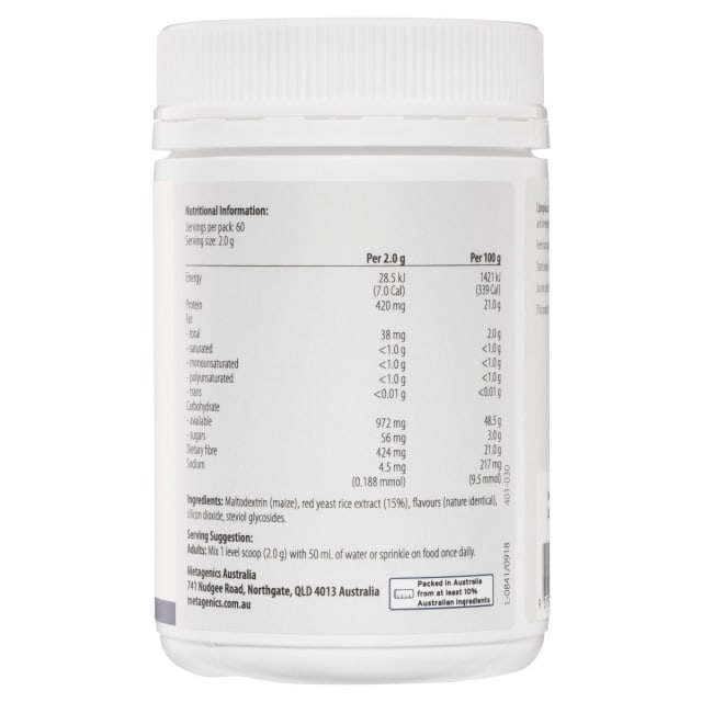 Metagenics Lipoplex 120gm 10% off RRP | HealthMasters Metagenics Ingredients