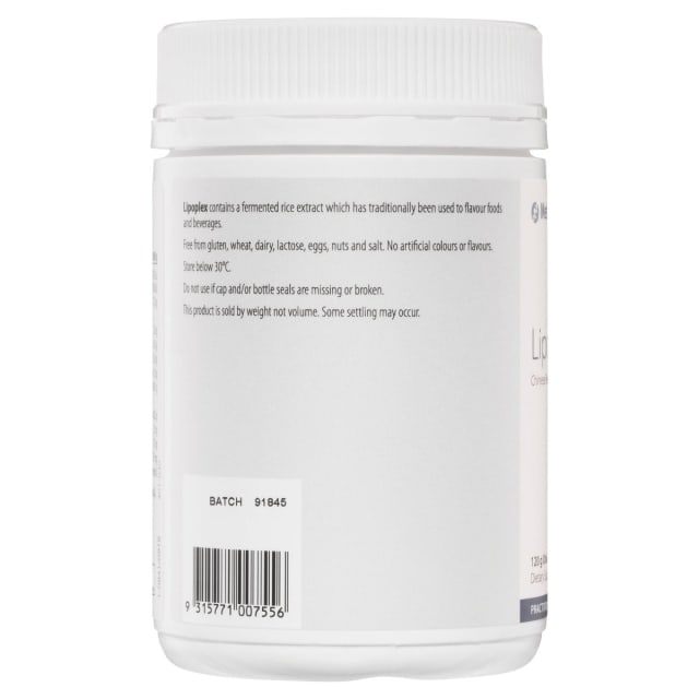 Metagenics Lipoplex 120gm 10% off RRP | HealthMasters Metagenics Information