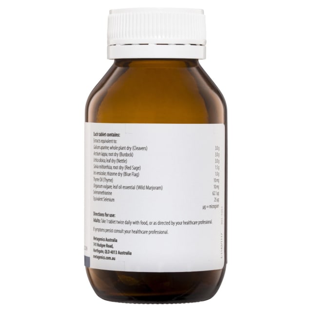 Metagenics Lymphatox 60 Tabs 10% off RRP | HealthMasters Metagenics Ingredients