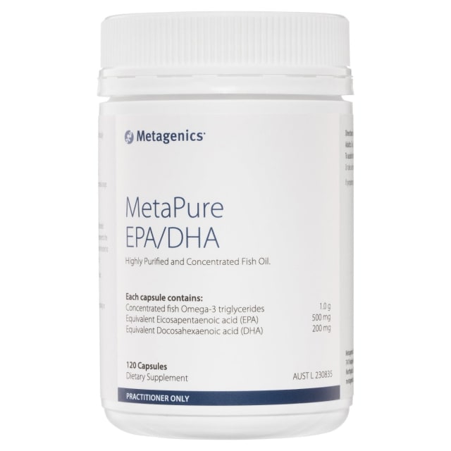 Metagenics MetaPure EPADHA 120 Caps 10% off RRP | HealthMasters Metagenics