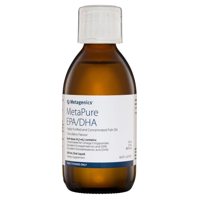 Metagenics MetaPure EPADHA Oral Liquid Citrus Berry 200 mL-1