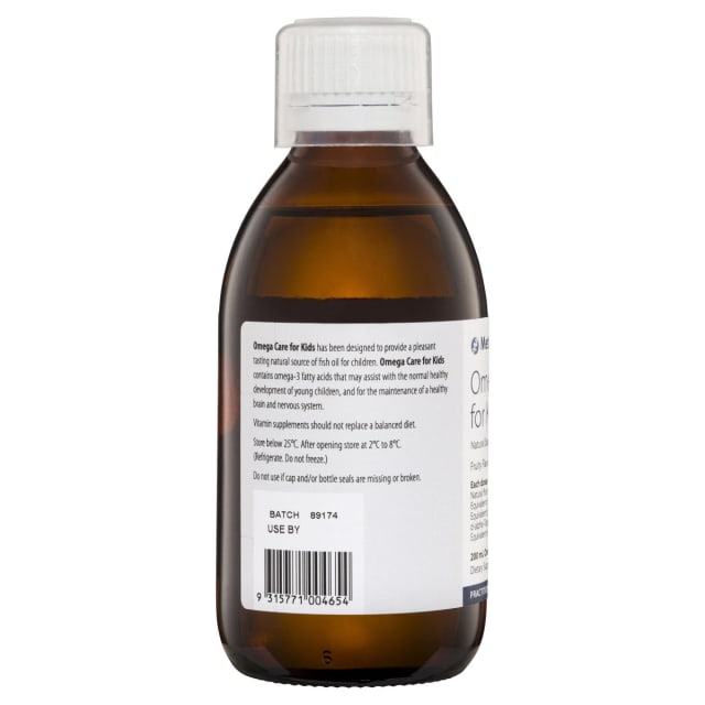 Metagenics Omega Care For Kids 200ml 10% off RRP | HealthMasters Metagenics Information