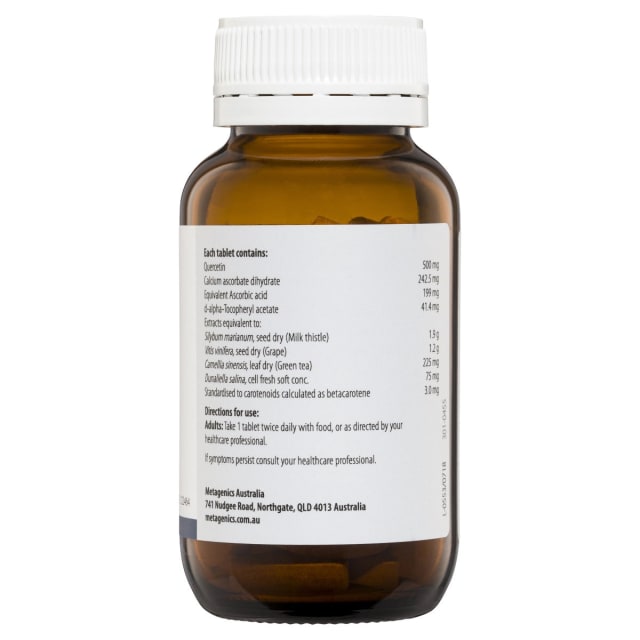 Metagenics Oxygenics 60 Tabs 10% off RRP | HealthMasters Metagenics Ingredients