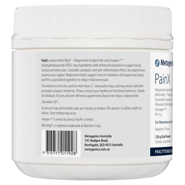 Metagenics PainX 120g 10% off RRP at HealthMasters Metagenics Informmation