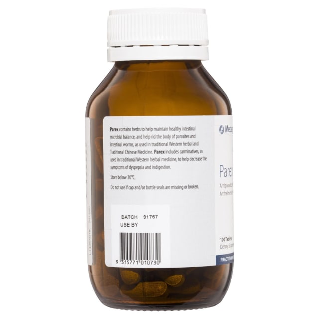 Metagenics Parex 100 Tabs 10% off RRP | HealthMasters Metagenics Information