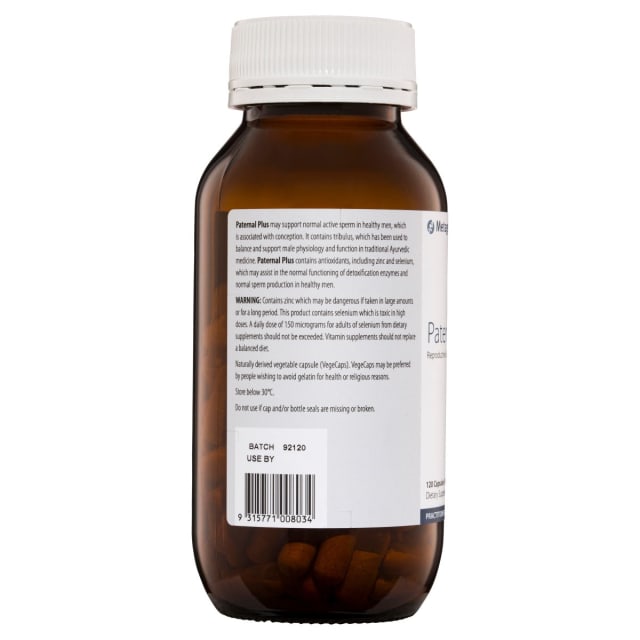 Metagenics Paternal Plus 120 VCaps 10% off RRP | HealthMasters Metagenics Information