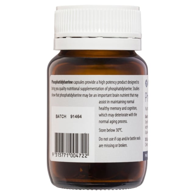 Metagenics Phosphatidylserine 30 Caps 10% off RRP | HealthMasters Metagenics Information