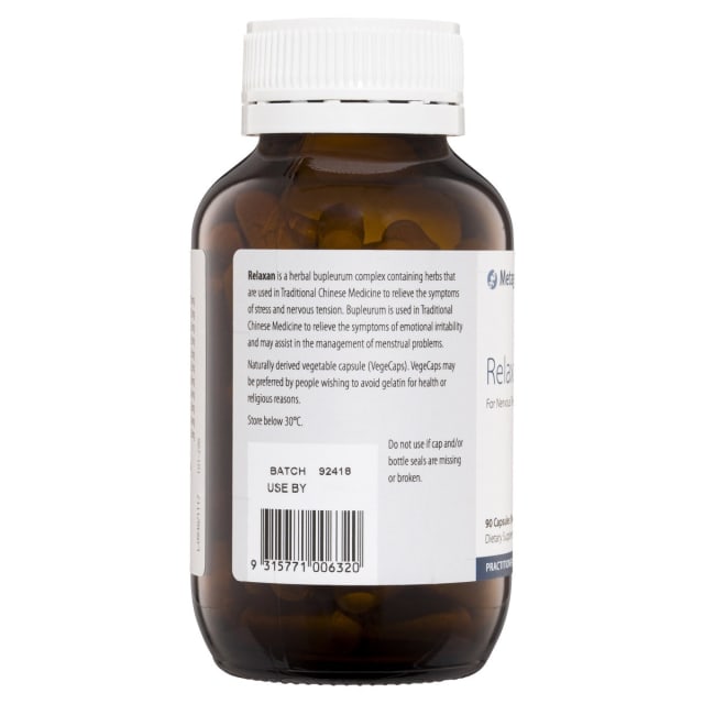 Metagenics Relaxan 90 Caps 10% off RRP | HealthMasters Metagenics Instructions