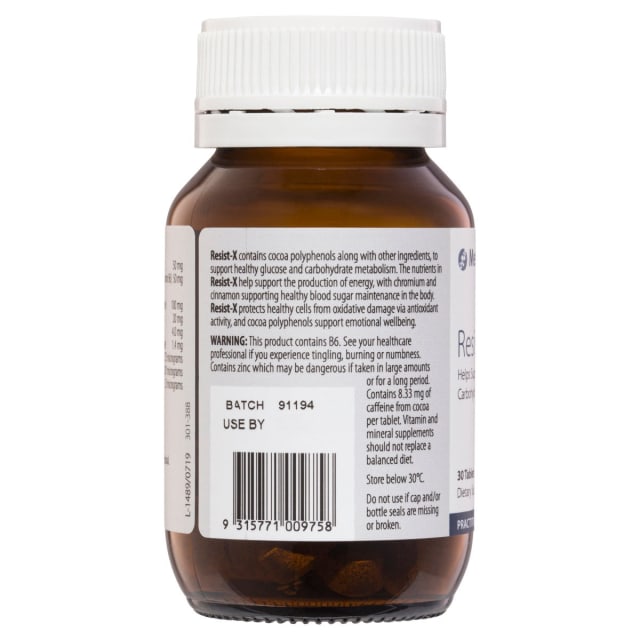Metagenics Resist-X 30 tabs 10% off RRP | HealthMasters Metagenics Ingredients