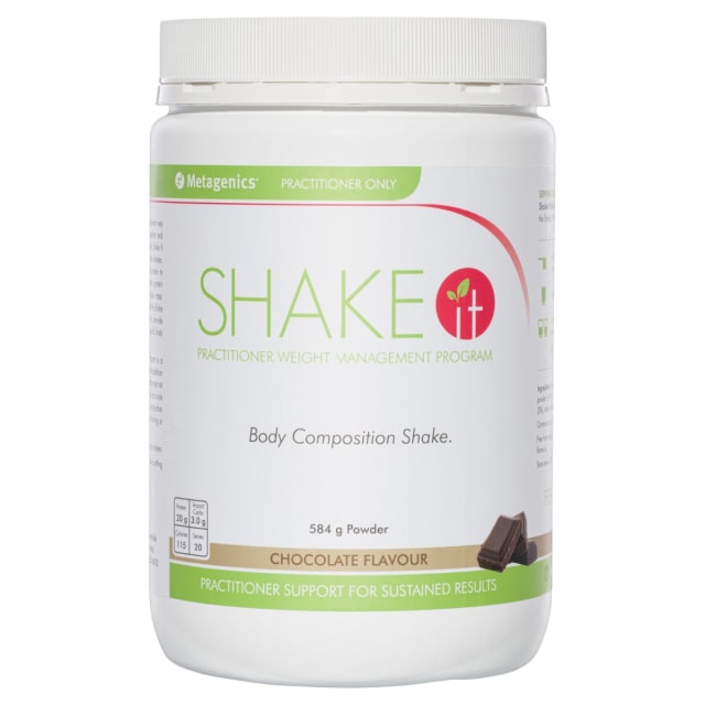 Metagenics Shake It Chocolate 584g 10% off RRP | HealthMasters Metagenics