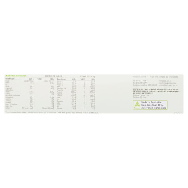 Metagenics Shake It Keto Bar Vanilla Nougat 10 Pack-3