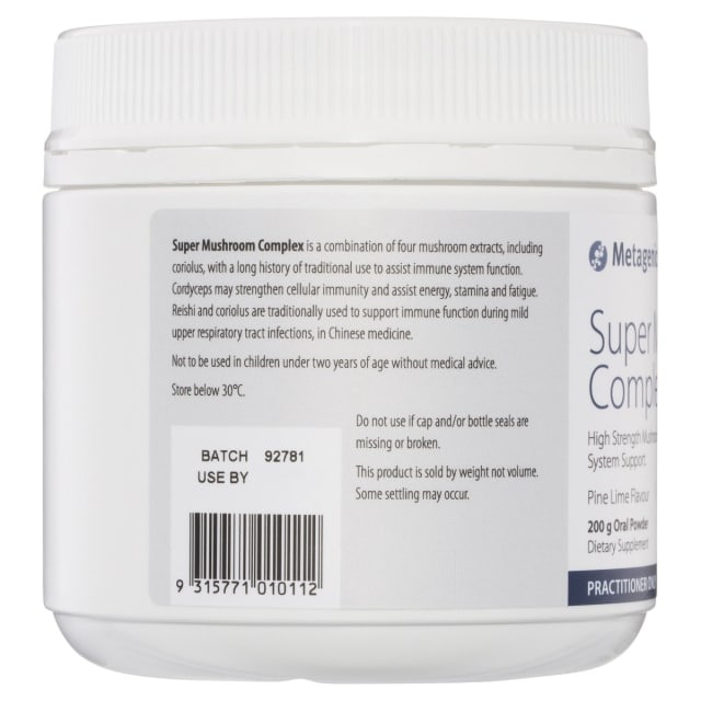 Metagenics Super Mushroom Complex 200g 10% off RRP | HealthMasters Metagenics Information