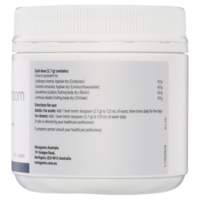 Metagenics Super Mushroom Complex 200g 10% off RRP | HealthMasters Metagenics Ingredients