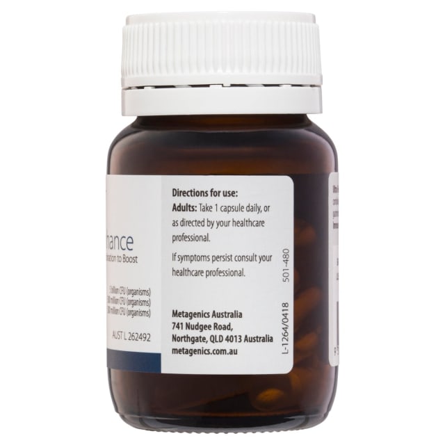 Metagenics Ultra Flora Immune Enhance 30 VegeCaps 10% off RRP | HealthMasters Metagenics Direction
