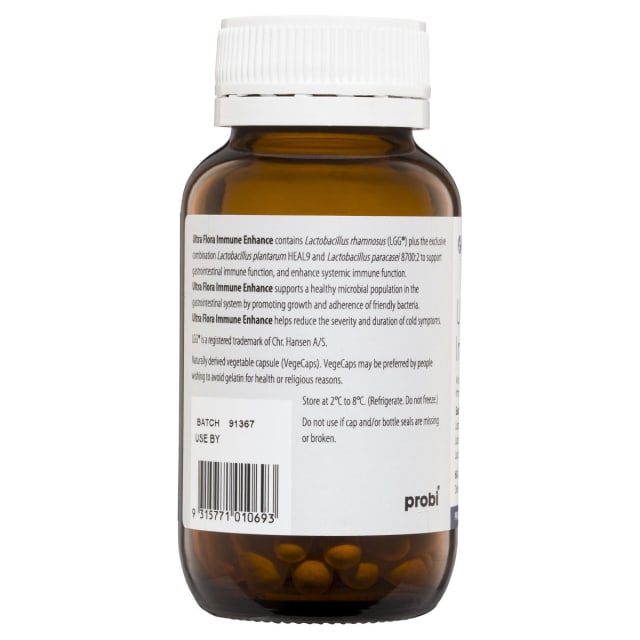 Metagenics Ultra Flora Immune Enhance 60 Caps 10% off RRP at HealthMasters Metagenics Information