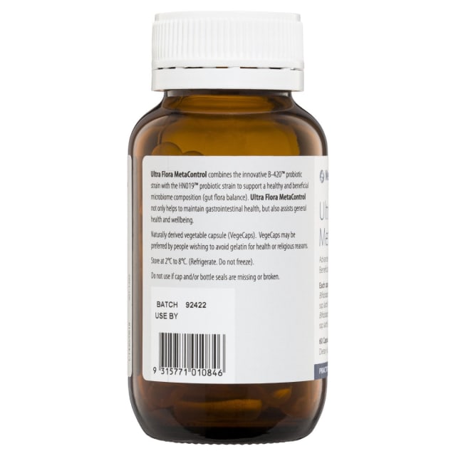 Metagenics Ultra Flora MetaControl 60 Caps 10% off RRP at HealthMasters Metagenics Information