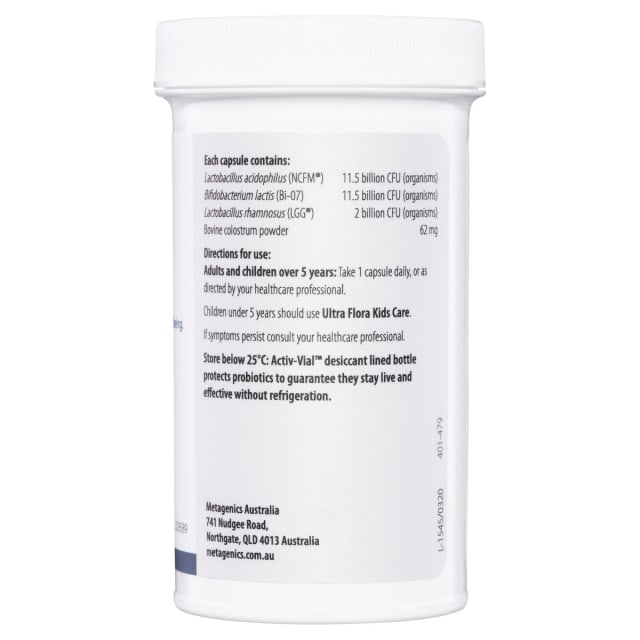 Metagenics Ultra Flora Restore 60 VegeCaps 10% off RRP | HealthMasters Metagenics Ingredients