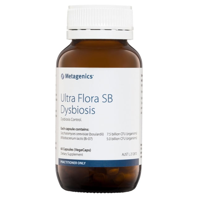 Metagenics Ultra Flora SB Dysbiosis 60 Caps 10% off RRP | HealthMasters Metagenics