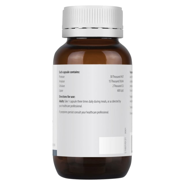 Metagenics Vegetarian Digestive Enzymes 90 VegeCaps 10% off RRP | HealthMasters Metagenics Ingredients