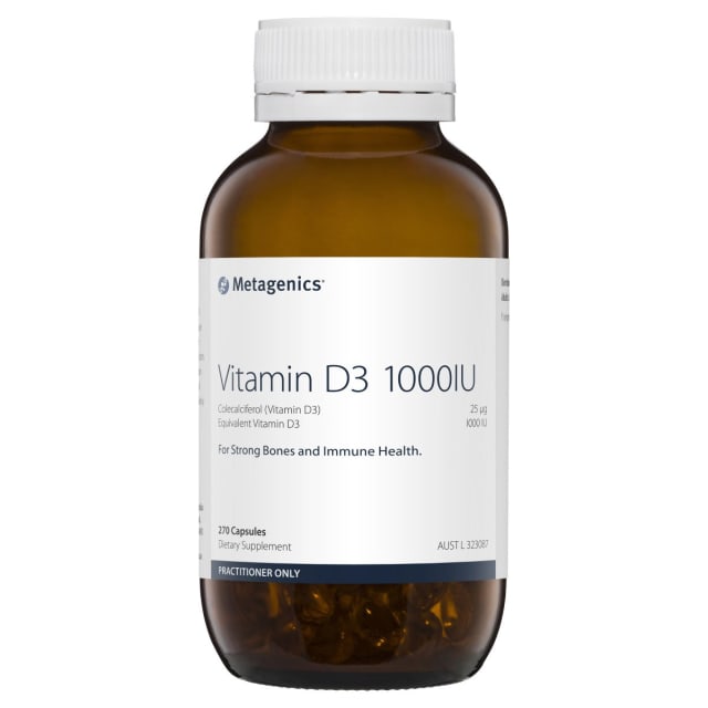 Metagenics Vitamin D3 1000IU 270 capsules 10% off RRP | HealthMasters Metagenics