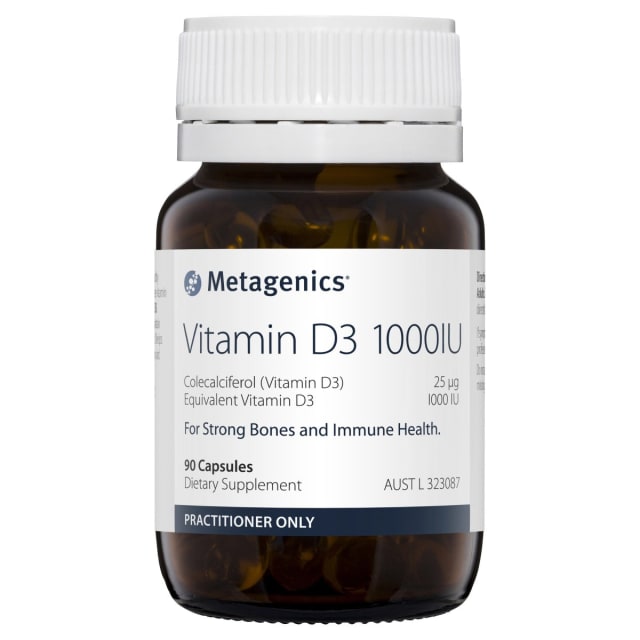 Metagenics Vitamin D3 1000IU 90 caps 10% off RRP at HealthMasters Metagenics