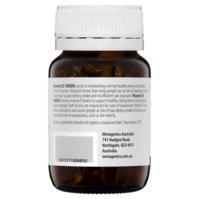 Metagenics Vitamin D3 1000IU 90 caps