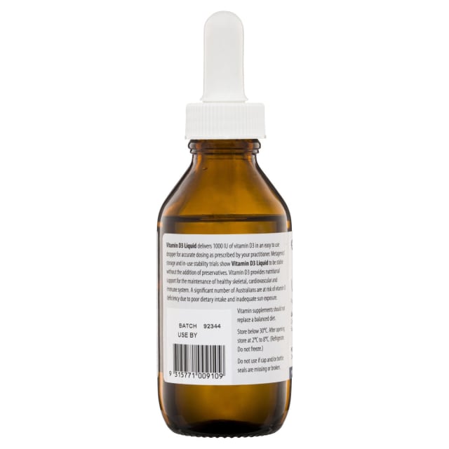 Metagenics Vitamin D3 Oral Liquid 90 mL 10% off RRP | HealthMasters Metagenics Information