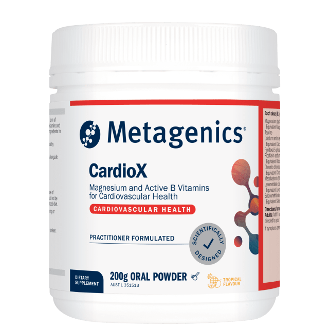 Metagenics CardioX Tropical 200g Powder 10% off RRP at HealthMasters Metagenics