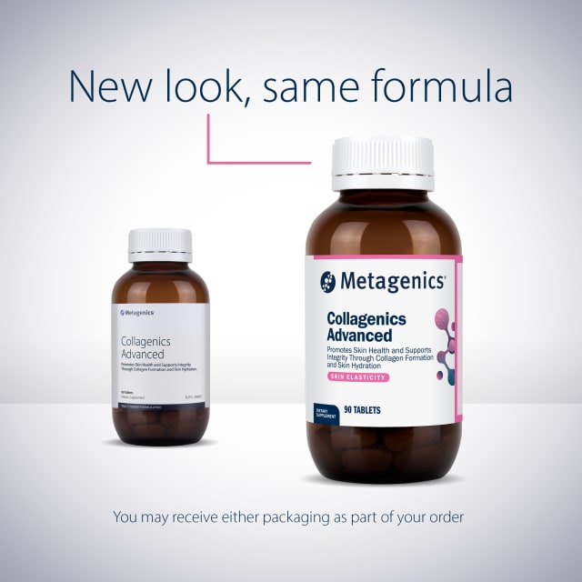 Metagenics Collagenics Advanced 90 Tablets at HealthMasters Metagenics New Look