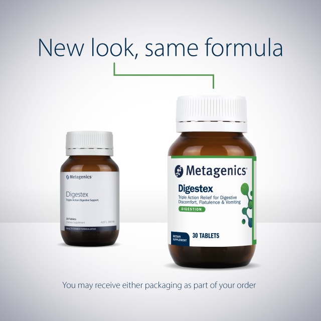 Metagenics Digestex 30 Tablets at HealthMasters Metagenics New Look
