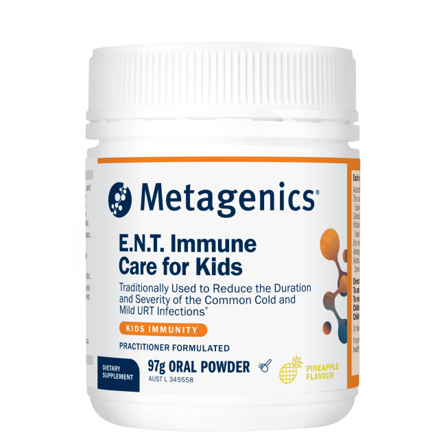 Metagenics E.N.T Immune Care for Kids Pineapple 97g Powder 10% off RRP at HealthMasters Metagenics