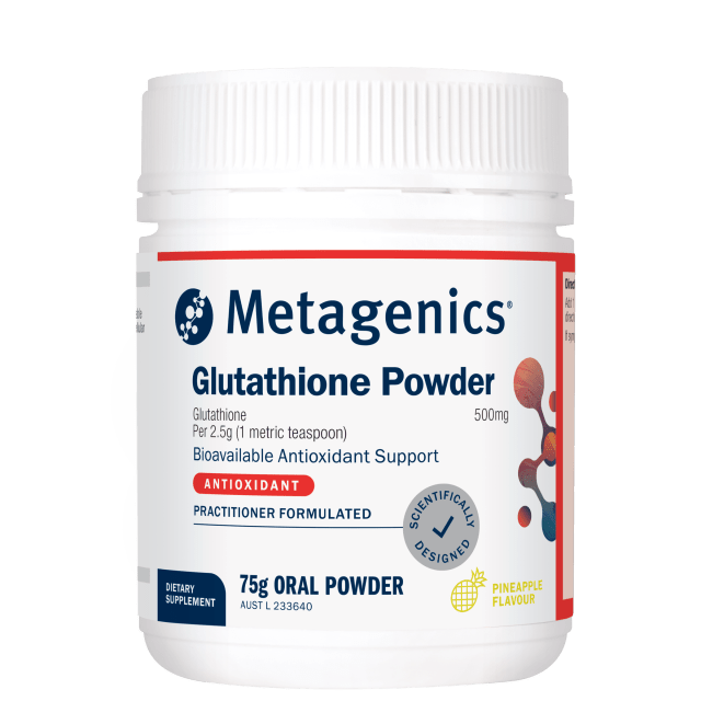 Metagenics Glutathione Pineapple 75g Powder 10% off RRP at HealthMasters Metagenics