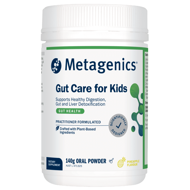 Metagenics Gut Care for Kids Pineapple 140g Powder 10% off RRP at HealthMasters Metagenics