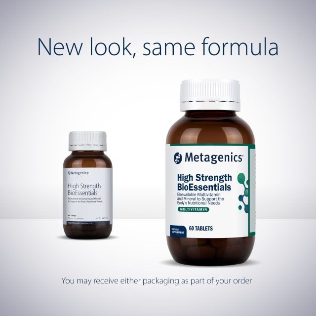 Metagenics High Strength BioEssentials 60 Tablets 10% off RRP at HealthMasters Metagenics New Look