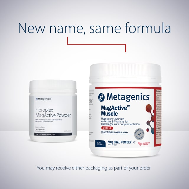 Metagenics MagActive Muscle Raspberry 210g powder 10% off RRP at HealthMasters Metagenics New Name