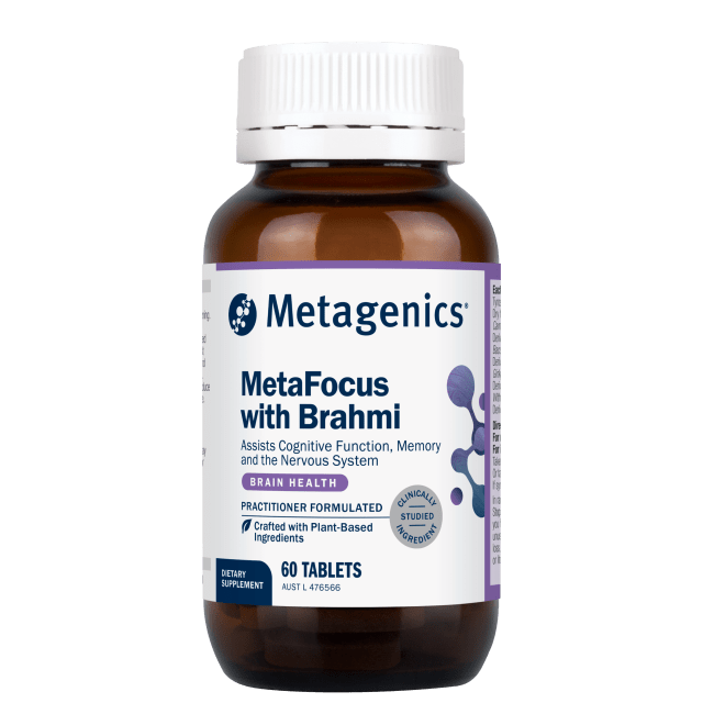 Metagenics MetaFocus with Brahmi 60 Tablets 10% off RRP at HealthMasters Metagenics