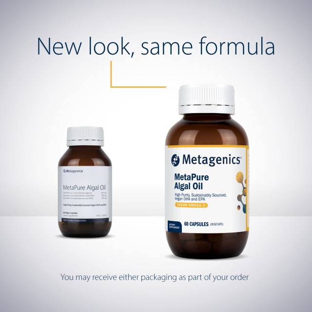 Metagenics MetaPure Algal Oil 60 Capsules 10% off RRP at HealthMasters Metagenics New Look