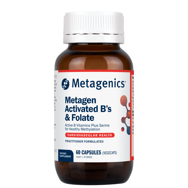 Metagenics Metagen Activated Bs and Folate 60 Capsules 10% off RRP at HealthMasters Metagenics