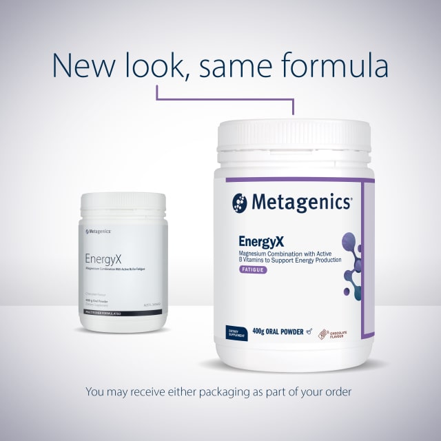 Metagenics Metagenics EnergyX Chocolate 400g Powder at HealthMasters Metagenics New Look