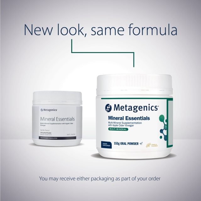 Metagenics Mineral Essentials Vanilla 153g Powder 10% off RRP at HealthMasters Metagenics New Look