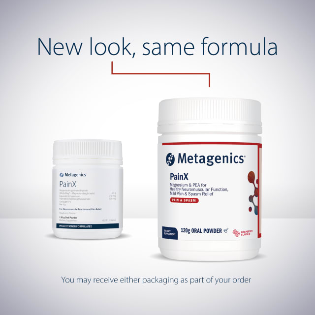 Metagenics PainX Raspberry 120g Powder 10% off RRP at HealthMasters Metagenics New Look