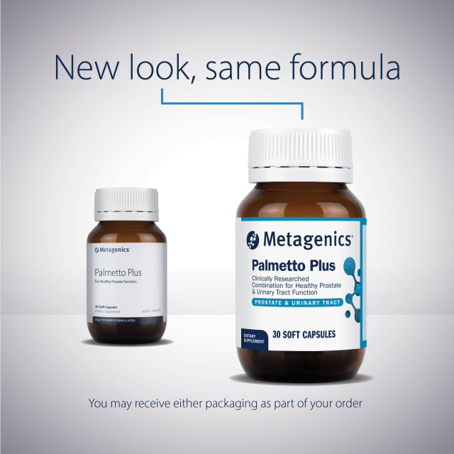 Metagenics Palmetto Plus 30 Capsules 10% off RRP at HealthMasters Metagenics New Look