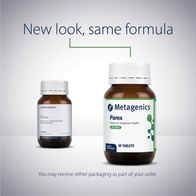 Metagenics Parex 50 Tablets 10% off RRP at HealthMasters Metagenics New Look