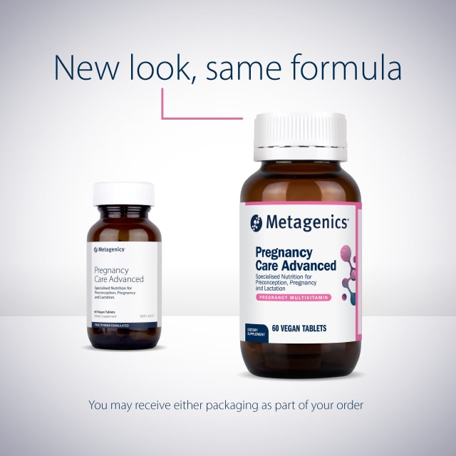 Metagenics Pregnancy Care Advanced 60 Tablets 10% off RRP at HealthMasters Metagenics New Look