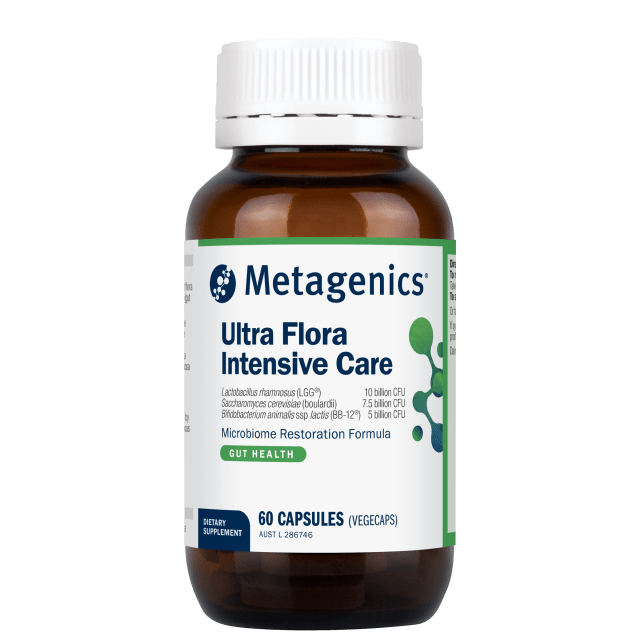 Metagenics UltraFlora Intensive Care Probiotic 60 Capsuless 10% off RRP at HealthMasters Metagenics