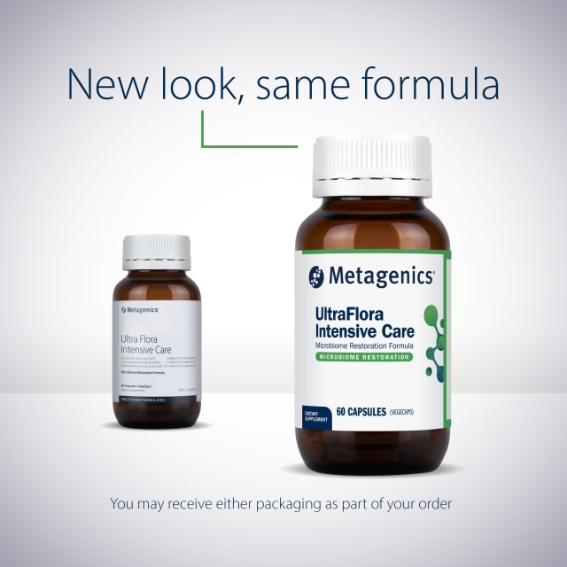 Metagenics UltraFlora Intensive Care Probiotic 60 Capsules 10% off RRP at HealthMasters Metagenics New Look