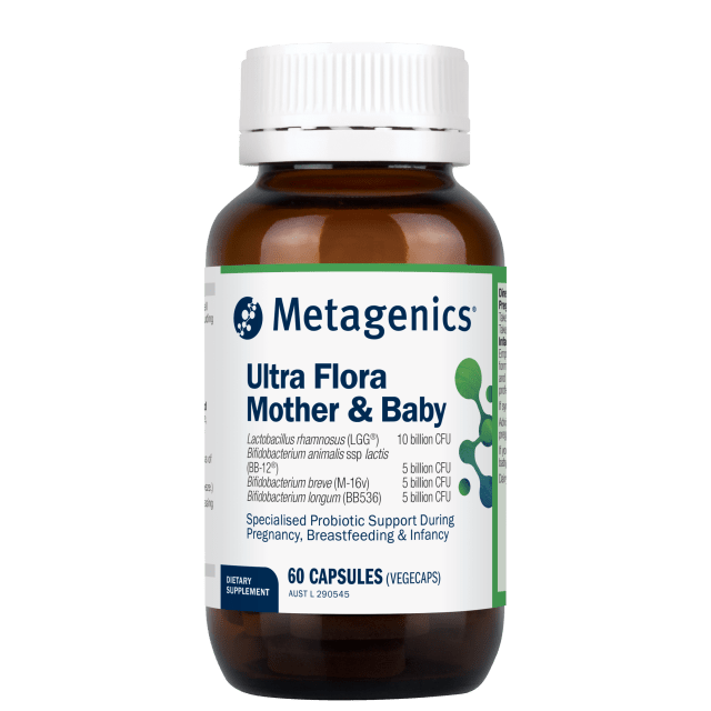 Metagenics UltraFlora Mother & Baby Probiotic 60 Capsules 10% off RRP at HealthMasters Metagenics
